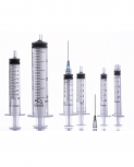 Troge 3-Part Syringes, Luer Slip, Centric Tip