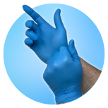 IMS Blue Nitrile Exam Gloves