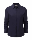 Womens Russell Long Sleeve Poplin Shirts