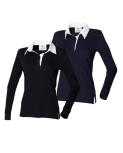 Womens Long Sleeve Plain Rugby Shirts