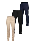 Front Row Womens Stretch Chino Trousers