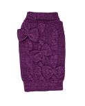 Purple Sparkle Bow Christmas Jumpers
